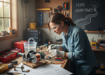 Generar energía en casa: la mini hidroeléctrica que construyó un ingeniero