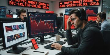 Alerta cripto: caídas y mínimos en tokens clave — lo que los inversionistas deben saber